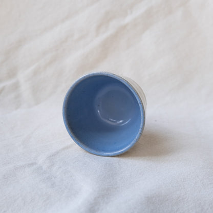 color block teacup - blue